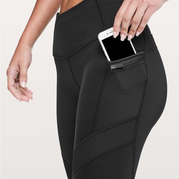 5. MSRP$118 Lululemon Keep The Fleece Leggings with pockets *28" Nulu - Picture 2 of 3